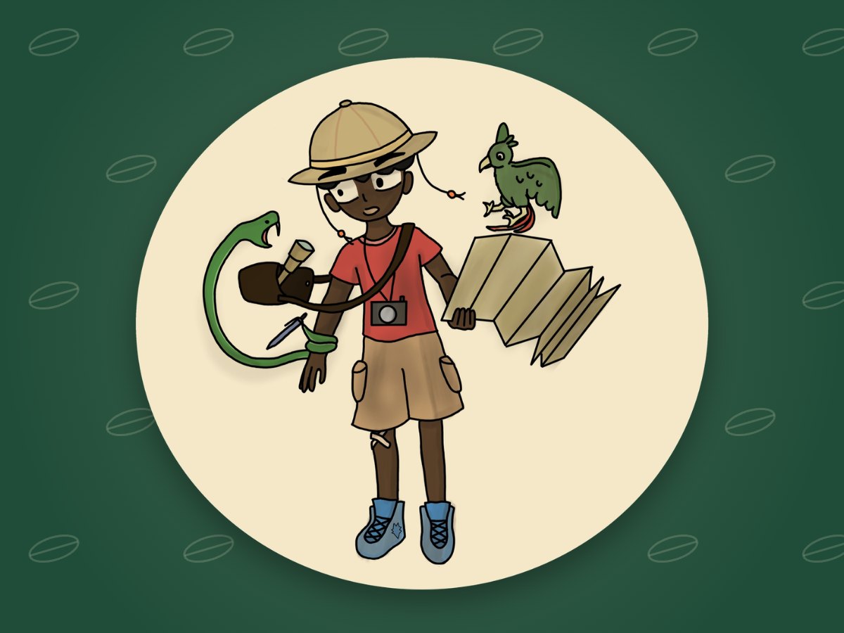 Mister Samba, conte musical jeune public : illustration de l’explorateur